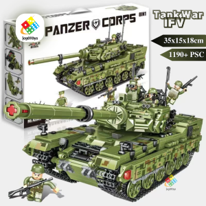 Lego Xe Tăng Quân Sự - Bộ Đồ Chơi Lắp Ghép Thông Minh Xe Tăng Bọc Thép Thế Chiến II ( tặng dụng cụ tháo dỡ )