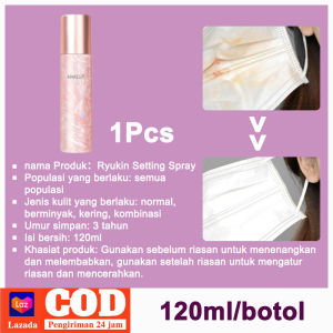 Makeup setting spray 120ml Semprotan pengaturan riasan yang tahan lama Tahan air dan kontrol minyak Tidak menghapus riasan
