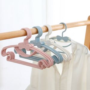 Plastic Kids Clothes Hanger 5pcs Set Durable Non-slip Heavy Duty Infant Toddler Childrens Hangers Baby Cloth Hanger