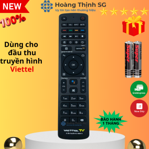 Remote điều khiển đầu thu truyền hình Viettel - Tặng kèm pin