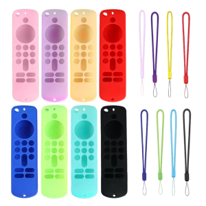 Slimly bảo vệ vừa vặn trường hợp cho lửa TV Stick streaming thiết bị điều khiển từ xa ngăn mồ hôi Silicone với bảo hiểm đầy đủ