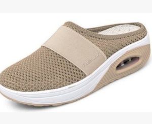 Free Shipping 2026 Summer New Collection: WomenS Slip-On Shoes Large Sizes Thick-Soled With Air Cushioning Breathable Mesh Upper And Half-Slipper Design