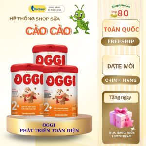 Combo 4-12 Sữa công thức Oggi L800/900g phát triển toàn diện hổ trợ tiêu hóa Vitadairy