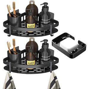 Bathroom Storage Corner Shelf Kitchen Wall Dinding Shampoo Rak Bathroom Shelf Toilet Rack Accessories