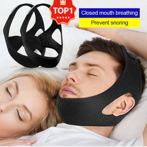 💤 Adjustable Anti-Snore Chin Rest Strap - Soft & Comfortable Jaw Support Sleep Device Lightweight & Fits All Face Types GK-Triangle Anti-Snoring Gear