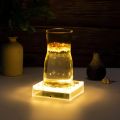 Simplelight 5 Inch Square Led Light Base - Light Base for Glass Art, Ideal Led Display for Vases - Lighted Base for Glass Art (5inch Square LED Vase Base Light, Soft White). 
