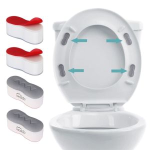 4Pcs Antislip Toilet Cover Gasket Bumper Self-adhesive Seat Cushioning Pads Provides A Great Buffering Protective