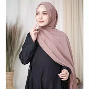 HIJAB SEGI EMPAT SYARI BELLA LASSER JUMBO 130x130 POLYCOTTON