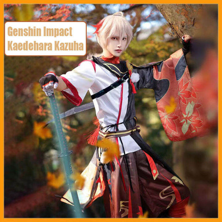 Genshin Impact Cosplay Kaedehara Kazuha Cosplay Costume Suit Set ...