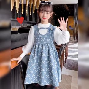 Dress Anak Perempuan Import / Dress anak model terbaru usia 4-9 tahun