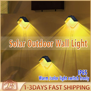 Solar LED Multicolor Hanging Waterproof Home Outdoor Light Wall Garden Decorative Light Wall Light