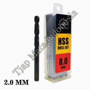 Mata bor besi 2mm HSS Tjap Mata Drill bits 2 MM Cap Mata hss