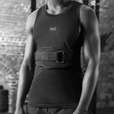 Everlast Unisex Adults Weight lifting Belt (Black) - Sports Direct