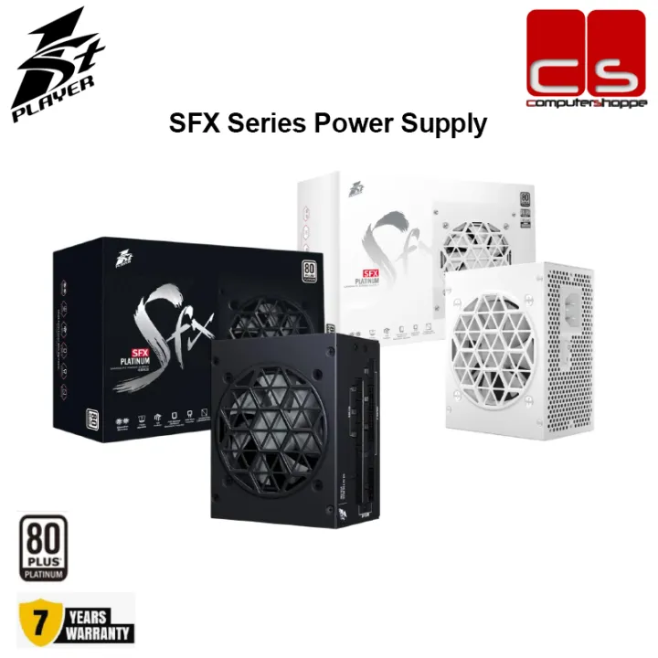 1stPlayer SFX Series 80+ Gold/Platinum Full-Modular Power Supply - ATX 3.1 750W / 850W / Black | White