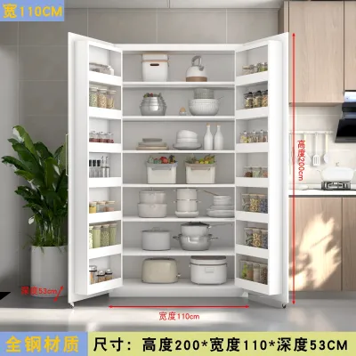 Modern Stainless Steel Storage Cabinet | Rust Resistant Waterproof Kitchen Organizer | Space Saving Cabinet For Home Bathroom Balcony