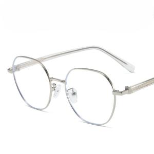 JN IMPRESSION แฟชั่นป้องกันสีฟ้าแว่นเลนส์อ่อนหญิง TR90รูปไข่หวานขนาดเล็กทุกวันและกรอบโลหะ