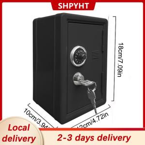 [COD] SHPYHT Local delivery Ship within 24 hours Frcctre Kids Safe Bank Money Box With Coin Tray Mini Locker Small Safe Storage Box Piggy Bank With Combination Lock And Key