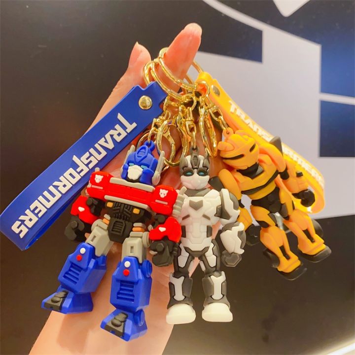 Transformers Keychain Action Figures Optimus Prime Bumblebee Pendants ...