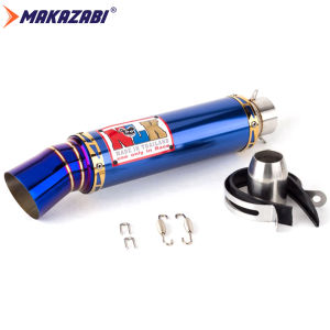 2 Inches Motorcycle Modified Exhaust Pipe Escape Moto Exhaust Muffler Canister Pipe Muffler Power End Pipe Universal For Wave 100 mio 110 RS150 SONIC Y15ZR R15 V3 LC150 LC 135 Raider 150 fi EXCITER 150 SNIPER150 mio sproty etc