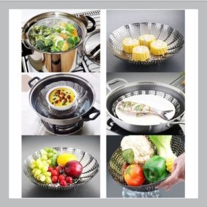 Kukusan Stainless Flexible (15 to 25cm) - Steamer Alat Kukus Serbaguna