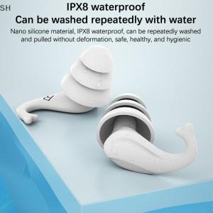 🚗🛵SH Anti Noise Silicone Earplugs Waterproof Swimming Ear Plugs For Sleeping Diving Surf Soft Comfort Natation Swimming Ear Protector