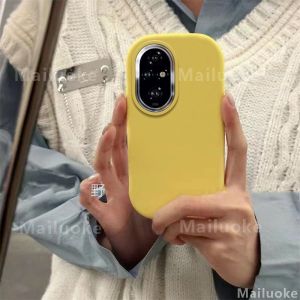 Honor 200 5G Case Honor 200 Pro 5G Case Soft Case Metal Frame Silicone Drop Proof Phone Case