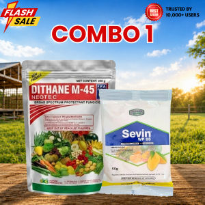 Vegetable Pest & Growth Set Sevin WP 85 + DITHANE M-45 Insect Control & Fungicide Support