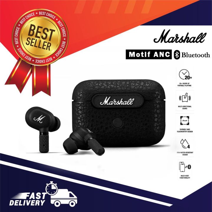 Marshall Motif ANC True wireless Bluetooth earbuds noisecancelling