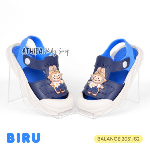 Sandal Anak Laki Laki Balita Tali Belakang Labubu 1 2 3 4 5 Tahun BALANCE 2501-S2 Biru