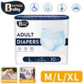【READY STOCK】Disposable Adult Diaper M/L/XL Cotton Elderly Leak-Proof Pants Breathable Quickly Aabsorb Supplies. 