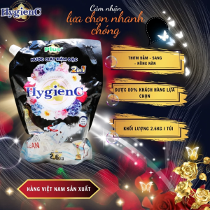 Nước Giặt Đậm Đặc HygienC Plus 2.6kg - Đậm Đặc Thơm Lâu Hương Nước Hoa Cao Cấp