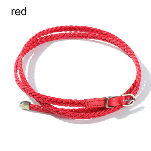 MILDPETAL Fashion Sweater Graceful Adjustable Belt Dress Strap Faux Leather Belts Thin Skinny Waistband