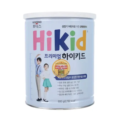 Sữa Hikid Premium Sữa Bột Hàn Quốc Tăng Trưởng Chiều Cao Bổ Sung Dinh Dưỡng Cho Bé 600g Từ 1 - 9 Tuổi - Bibo Mart