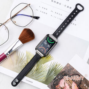 Leather Strap For OPPO Band 2 Leather Cowhide Strap OPPO Band2 Replacement Wristband New [Ready Stock]