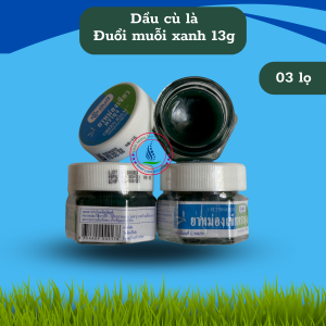 Dầu Thái Lan - Dầu cù là đuổi muỗi xanh Green Balm 13g - Dầu xua đuổi muỗi và côn trùng gây hại bảo vệ bé yêu của bạn.