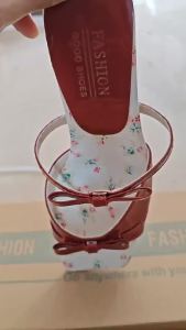 [Free Shipping] Sweet Style One-Strap Wedge Sandals For Women 2025 Summer New Model Bow-Tie High-Heeled Sandals To Match Skirts