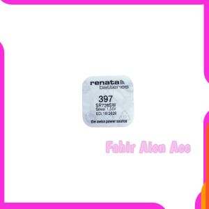 Renata SR726SW Baterai jam tangan Renata 397 SR726SW Silver 1.55V