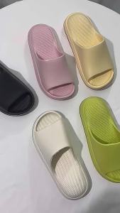 [Free Shipping] WomenS Thick-Soled Slippers CoupleS Outdoor EVA Slippers Summer Indoor Home Slippers Non-Slip Air Cushion Slippers MenS Slippers