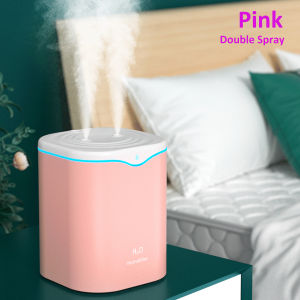 2L Diffuser Air Humidifier for Bedroom Aromatherapy Large Capacity Household Essential Oil Humidifier Double Spray with Night Light 加湿器