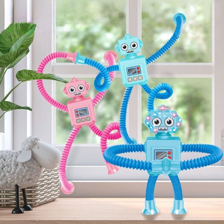 PUZHE Parent-Child Telescopic Suction Cup Robot Animal Alpaca Fidget ...