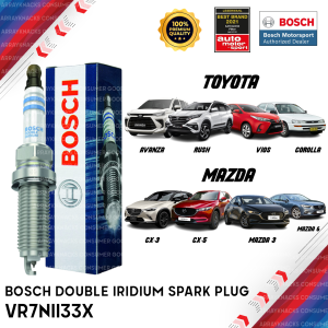 Bosch VR7NII33X Double Iridium Spark Plug for Toyota Mazda