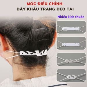 Móc Điều Chỉnh Dây Đeo Khẩu Trang Silicon Mềm Hình Xương Cá Chống Đau Tai -SOHANEI FAM