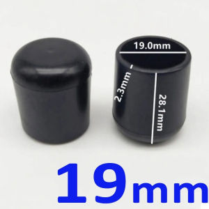 8pcs Rubber Foot Covers Round Furniture Table Feet Protector Chair Leg Caps PVC Floor Protectors Covers 19/25mm