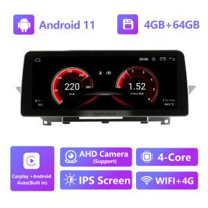 Seicane 12.3inch Android 11.0 IPS Touchscreen 8+128G Car Gps Multimedia Video Radio Player for 2012 2013 2014 2015 BMW X1 E84 CIC Built-in Carplay DSP Support SWC Netflix Waze YouTube