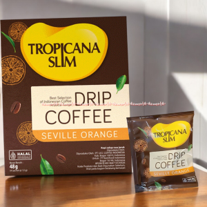 Tropicana Slim 48gr Drip Coffee Seville Orange Kopi Dari Biji Kopi Arabica Toraja Dengan Cita Rasa Jeruk Praktis Siap Seduh
