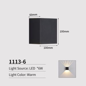 Joollysun Outdoor Wall Lamp Waterproof IP65 LED Wall Light Aluminum Wall Sconces for Courtyard Garden Porch Lampu Dinding Modern Home Decor Lighting Fixtures