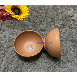 Chén ăn cơm nhựa melamine cao cấp nhám ngói - Co15 đường kính 11.4 x 5.8 cm cao