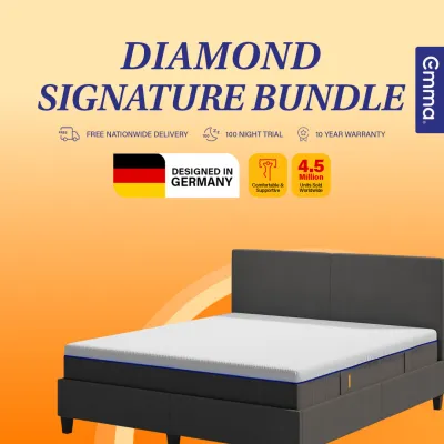 Emma Diamond Bundle | Signature Bed + Diamond Hybrid Mattress | Emma Sleep