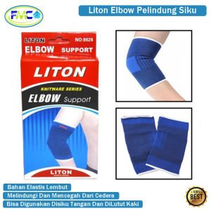 Liton Elbow Support Pelindung Siku Wrap Tangan Kaki Kain Deker Pergelangan Sikut Bahan Cotton Lembut