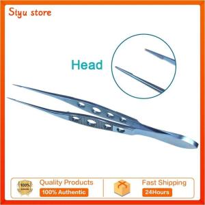 Titanium Alloy 1x2 toothed forceps Straight Toothed Forcep Tweezers Eye Tools Ophthalmic health Instrument 102mm